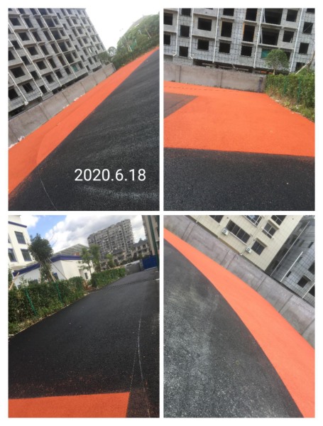 浙江省麗水市龍泉市龍洲派出所，透氣型跑道1000平方