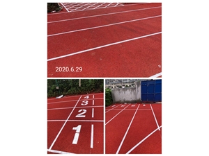 浙江省麗水市龍泉市龍洲派出所，透氣型跑道1000平方